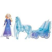 Disney Frozen Elsa Fashion Doll With Dress & Nokk With Adventure Carriage