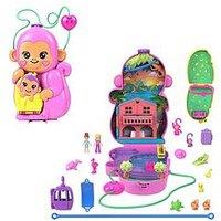 Polly Pocket Momma Monkey & Baby Playset