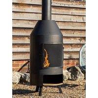 Gallery Direct Firenze Chiminea With Pizza Shelf 500X500X1835Mm