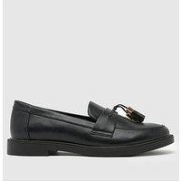 Schuh Lohan Pu Tassel Loafer With Extra Comfort - Black