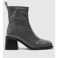 Schuh Briony Heeled Sock Boot - Grey