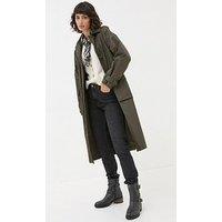 Fatface Audrey Trench Coat - Dark Green