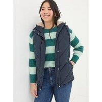 Fatface Gem Borg Lined Padded Gilet - Navy