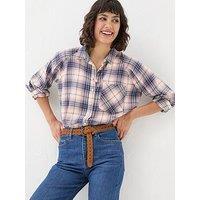 Fatface Bessie Check Shirt - White