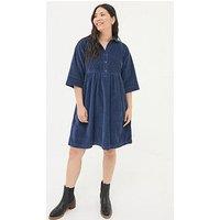 Fatface Sara Bubble Cord Dress - Navy