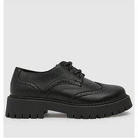 Schuh Wide Fit Lesley Lace Up - Black