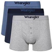 Wrangler 3-Pack Button Fly Trunks - Multi