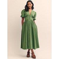 Nobodys Child Starlight Midaxi Dress - Green