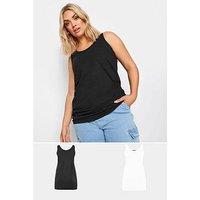 Yours Curve 2 Pack Longline Vest - Multi