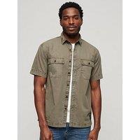 Superdry Military Pocket Short Sleeve Shirt - Khaki