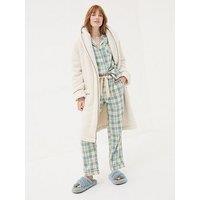 Fatface Snuggle Dressing Gown - Cream