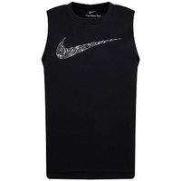 Nike Younger Boys All Day Play Swoosh Tank - Black