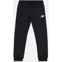 New Balance Kids Brush Back Stacked Logo Jogger - Black