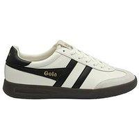 Gola Women'S Cyclone Leather Trainers - White/Black