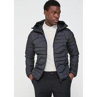 J Lindeberg Men'S Golf Cliff Light Down Hooded Jacket - Black