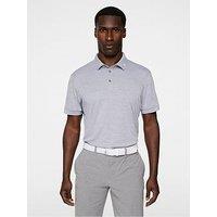 J Lindeberg Mens Golf Jeff Reg Fit Polo - Grey