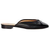 Dune London Haylas Ballet Flat Mules - Black