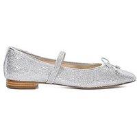 Dune London Holly Ballerina - Silver