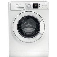 Hotpoint Anti-Stain Nswm846Wuk 8Kg Load, 1400 Spin Washing Machine - White - A Rated