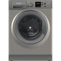 Hotpoint Anti-Stain Nswm846Gguk 8Kg Load, 1400 Spin Washing Machine - Graphite - A Rated