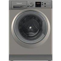 Hotpoint Anti-Stain Nswm946Gguk 9Kg Load, 1400 Spin Washing Machine - Graphite - A Rated
