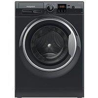 Hotpoint Anti-Stain Nswm946Bsuk 9Kg Load, 1400 Spin Washing Machine - Black - A Rated