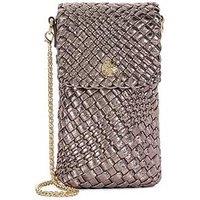 Dune London Saff Woven Phone Lanyard Purse