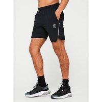 Gym King Mens Flex Short - Black/Silver