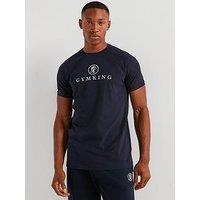 Gym King Men'S Pro Logo Jersey Tee - Blue