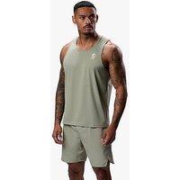 Gym King Mens Flex Vest - Soft Khaki