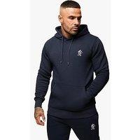 Gym King Mens Fundamental Fleece Hood - Navy