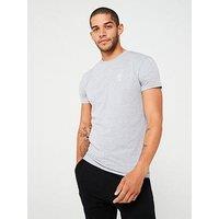 Gym King Mens Fundamental Jersey Tee - Grey Marl