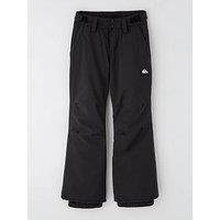 Quiksilver Boys' Estate Ski Pants - Black