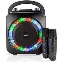 Rockjam Party Speaker 2024 Model Ps150Pl Black With 2 Wireless Mics