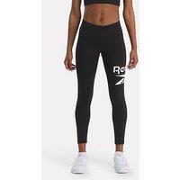 Reebok Womens Training Identity Big Logo Cotton Legging - Black