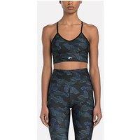 Reebok Womens Training Id Train Camo Low Support Sports Bra - Black