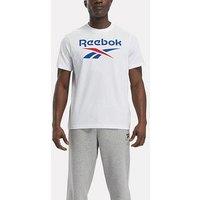 Reebok Mens Training Identity Big Logo T-Shirt - White