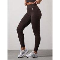 Gym King Womens Formation Rib Legging - Cocoa