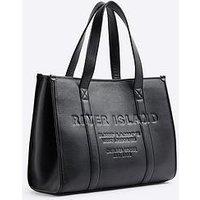 River Island Shopper And Laptop Bundle - Black