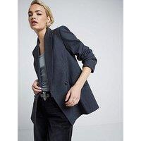 River Island Dad Fit Blazer - Dark Grey