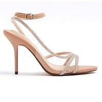 River Island Embellished Sandal - Beige