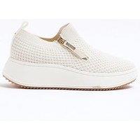 River Island Knitted Wedge - Light Beige