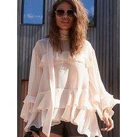 River Island Ruffle Detail Blouse - Light Pink