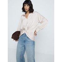 River Island Twist Front Blouse - Light Pink