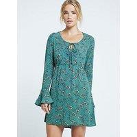 River Island Keyhole Mini Dress - Green