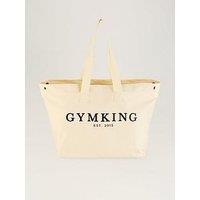 Gym King Unisex Established Tote Bag - Natural