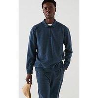 Very Man Heavyweight 1/4 Zip Sweat - Navy