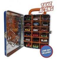 Hot Wheels Tin Car Storage Case - Blue