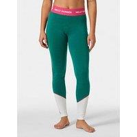Helly Hansen Women'S Ski Lifa Merino Midweight Baselayer Pants - Green