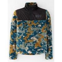 Helly Hansen Kids' Unisex Ski Champ 1/2 Zip Midlayer - Camo Print